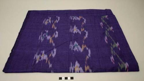 Purple ikat textile