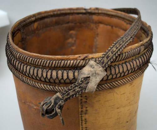 Birch bark pail for mare's milk