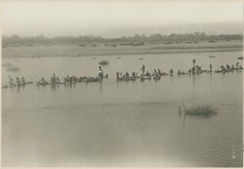 Ilocano residents and laundresses washing in river