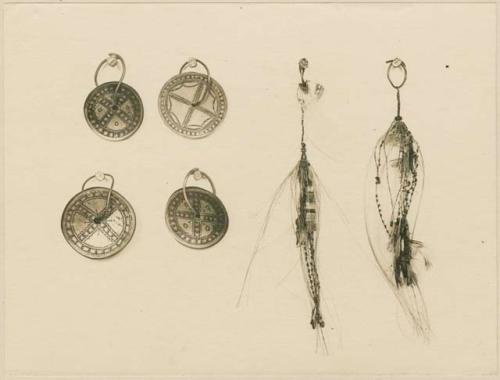 Array of earrings worn by the Ilongot