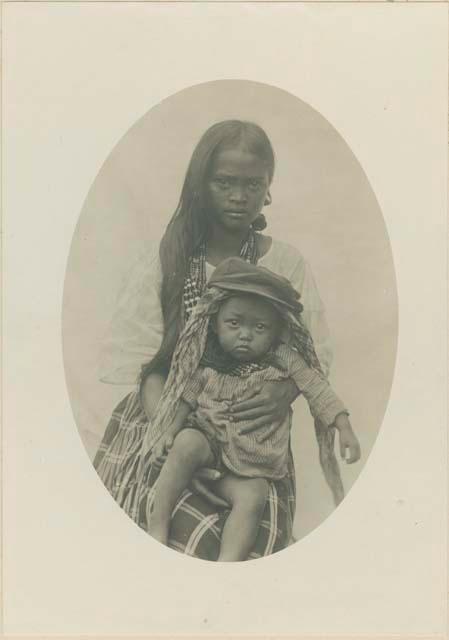 Captain Doget's eldest son's wife, with her child