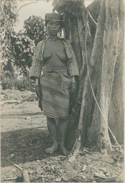 Kalinga woman wearing traditional tribal dress