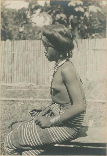 Profile of young Kalinga girl