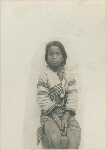 Young Kalinga girl; daughter from a wealthy family