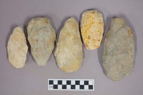 Flint hand-axes of Acheulean type (5)
