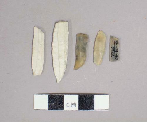 11 microlithic stone implements and points with retouched backs