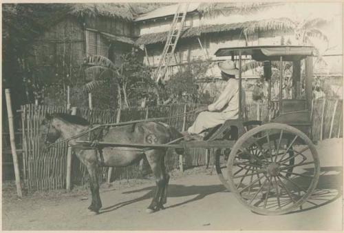 Man using a carromat for transporation