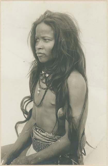 Mangyan man with hair down