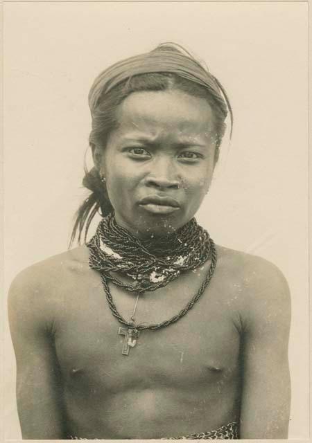 Mangyan man wearing traditional jewelry