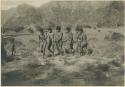 Men dancing and singing the "talbun"