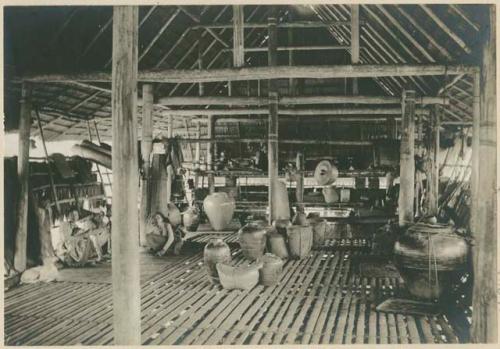 Subano house, collection of ancient jars