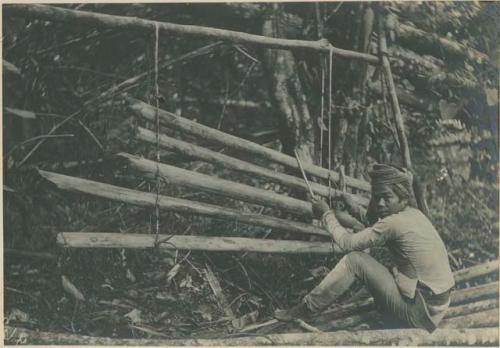 Yacan "Moro" playing xylophone