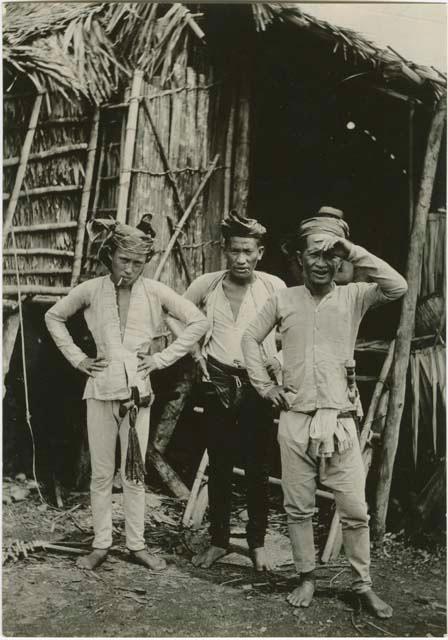 Three Moro men, (look like Renegade Sámal Moros at Sibuguey bay)
