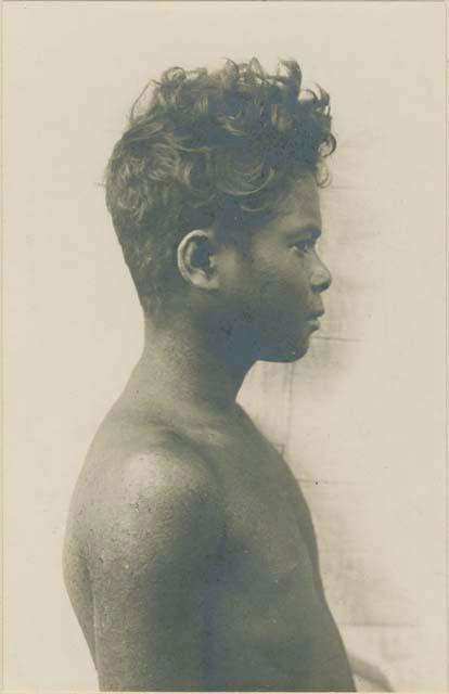 Profile of Malay man