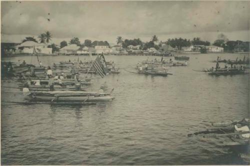 "Moro" men arriving at Zamboanga