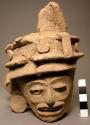 Fragment of terracotta heads, human