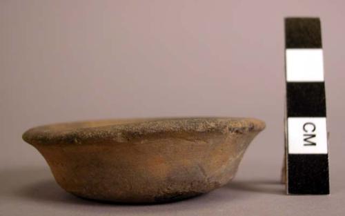 Miniature plain ware shallow bowl