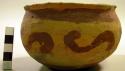 Earthenware bowl with polychrome designs