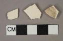 Ceramic, earthenware, creamware, body sherds