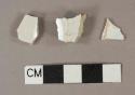 Ceramic, earthenware, whiteware, body sherds