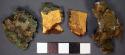 Miscellaneous gold and copper fragments held for the Contes but not taken