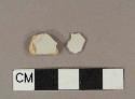 Ceramic, earthenware, tin glazed, undecorated, body sherds