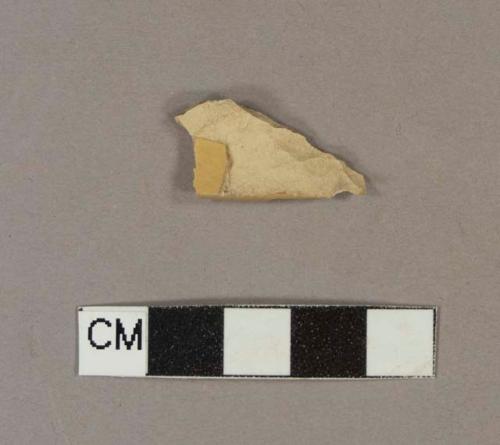 Undecorated yellowware rim sherd