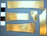 7 Fragments of thin Gold Strips