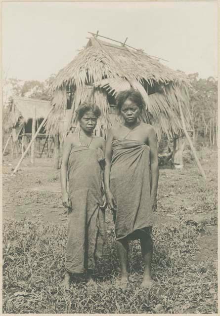 Two middle-aged Mangyan women