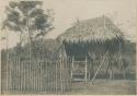 Mangyan house with partial fence