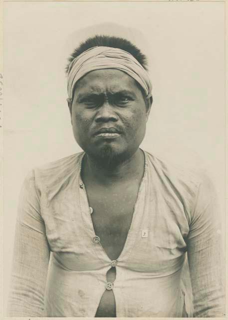 Subano man with light beard and moustache