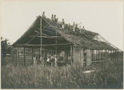 Market building under construction