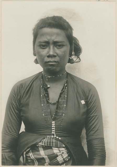 Subano woman in traditional dress