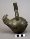 Stirrup spout squash form jar