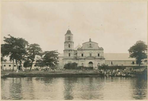 Church, plaza at Capiz