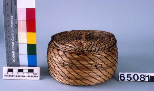 Sweet grass basket, coiled