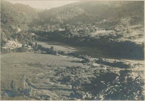 Tinguian settlement of San Vincente with rice fields