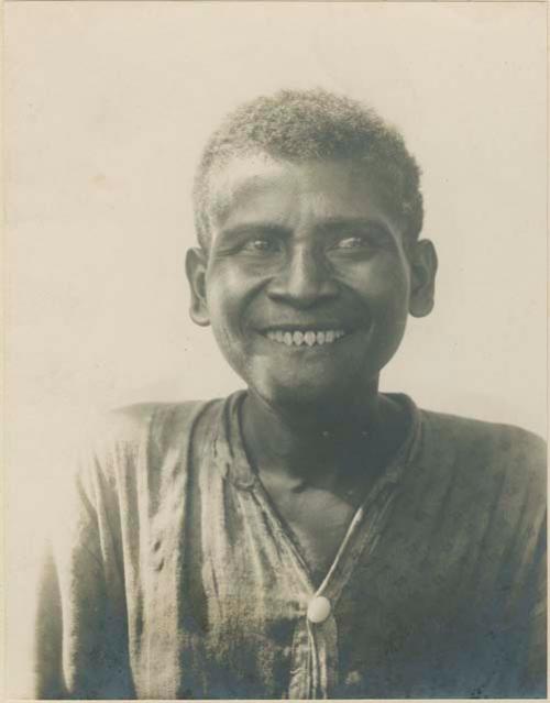 Philippines Negrito man with pointed teeth