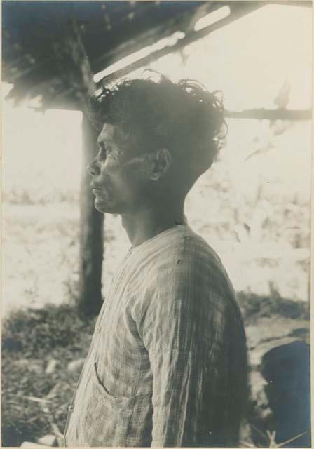 Profile of middle aged Philippines Negrito and Visayan man