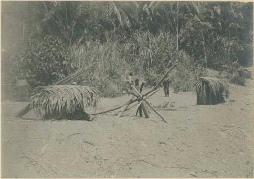 Shelters for curing tobacco