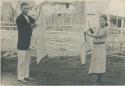 Tingian man and woman dancing