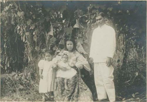 Señor Mariano Rodriguez, of Culion, with family