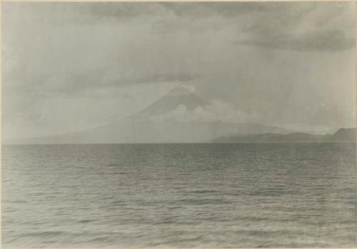 Near view of Mayon Volcano from Gulf of Albay