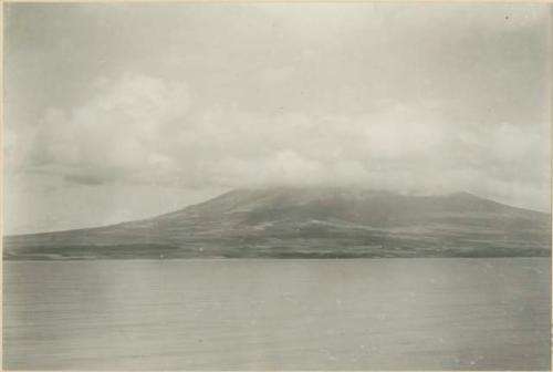 Mayon Volcano from Gulf of Albay, clouds