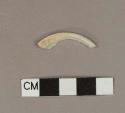 Undecorated pearlware footring sherd