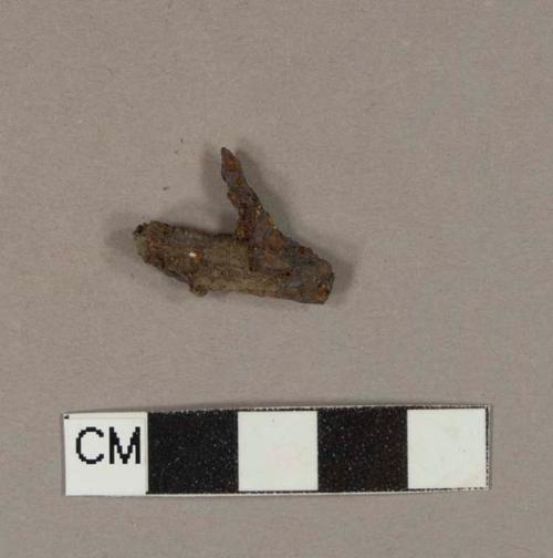 Unidentified iron fragment, potentially decorative element