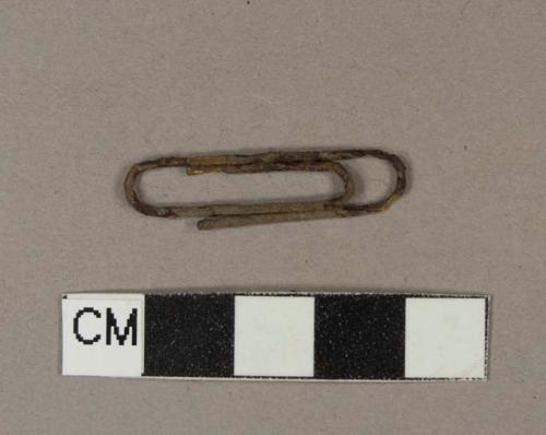 Steel paperclip