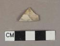 Burned refined earthenware rim sherd