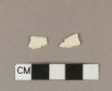 Undecorated creamware body sherds; crossmend with creamware rim sherd (2008.22.1165)