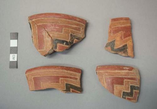 Pucara polychrome potsherds